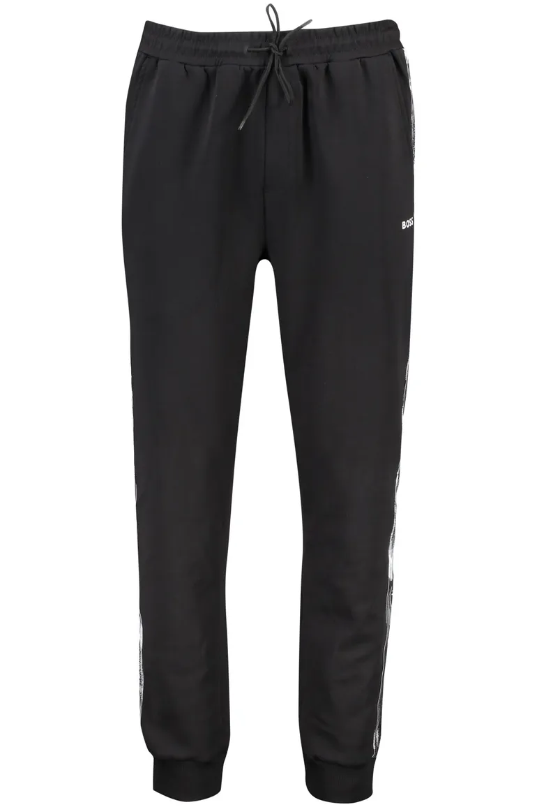 Hugo Boss Hurley katoenen broek zwart effen katoen
