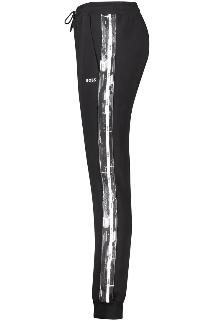 Hurley Hugo Boss katoenen broek zwart effen katoen
