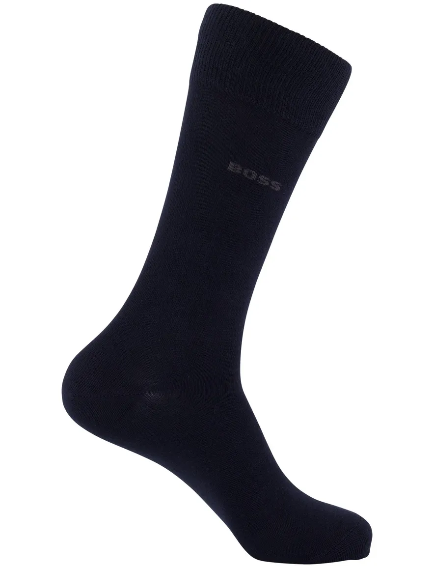 Boss giftbox sokken 6-pack blauw-grijs-mix