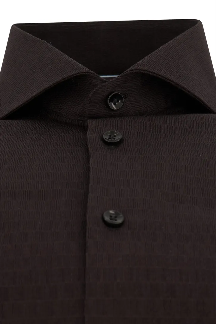 John Miller zakelijk zwart overhemd Tailored Fit effen katoen