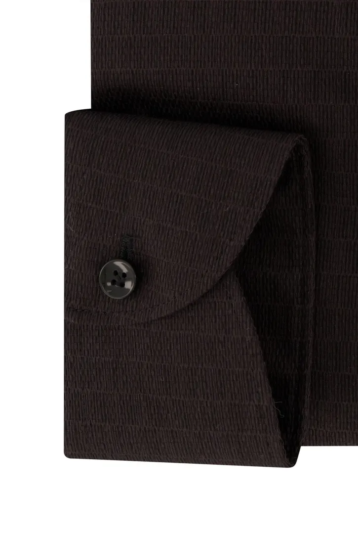John Miller zakelijk zwart overhemd Tailored Fit effen katoen
