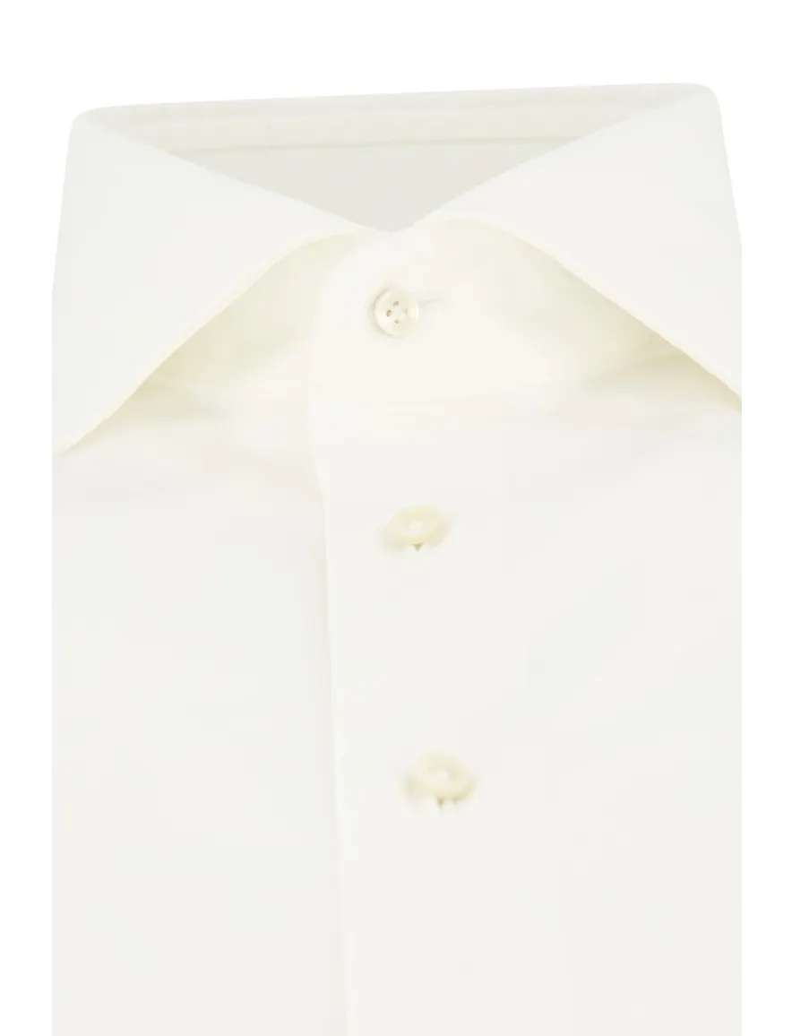 Profuomo overhemd zakelijk slim fit wit wide spread