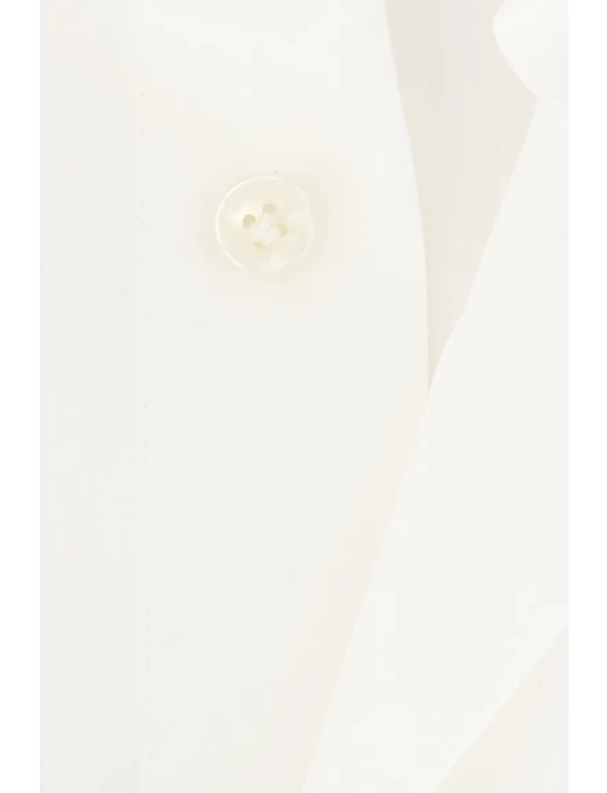 Profuomo overhemd zakelijk slim fit wit wide spread