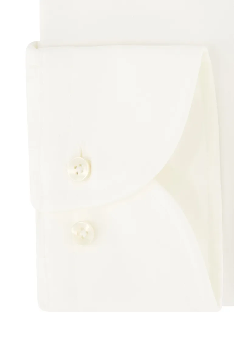 Profuomo overhemd zakelijk slim fit creme wide spread