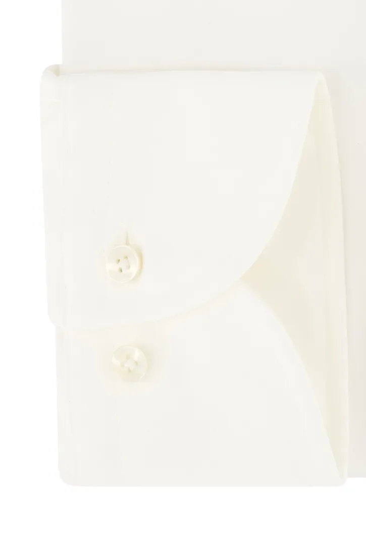 Profuomo overhemd zakelijk slim fit wit effen katoen