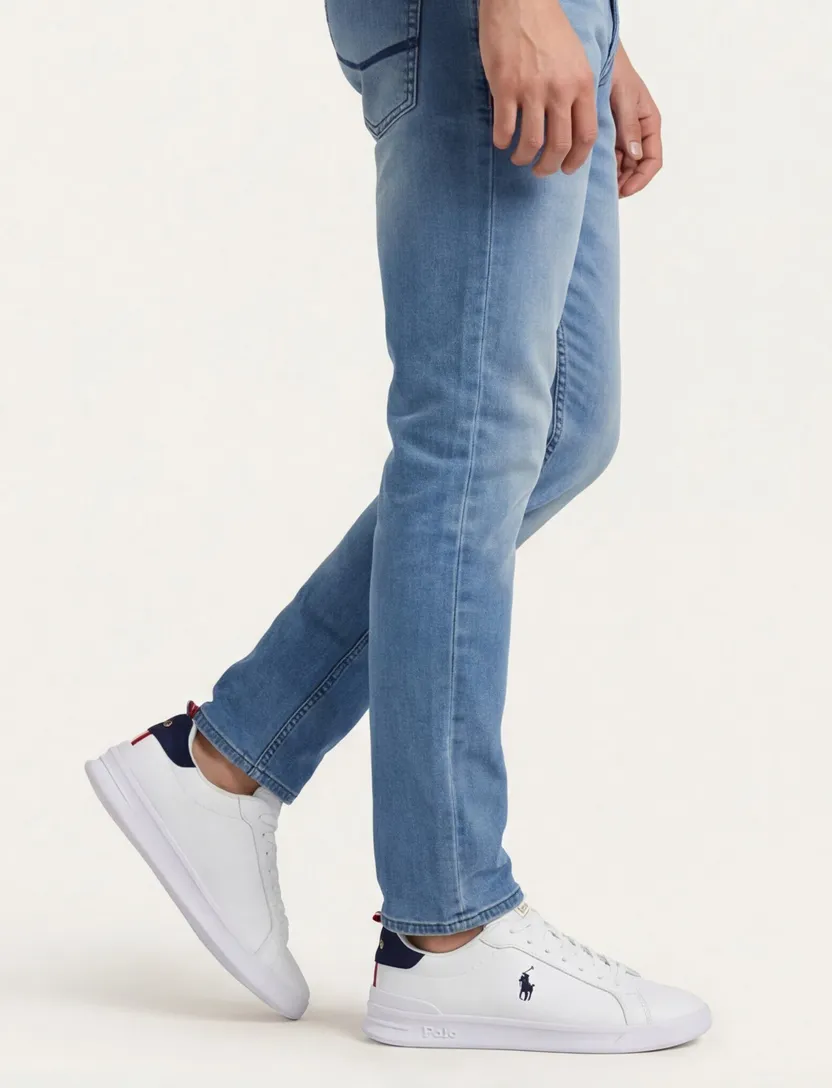 Polo Ralph Lauren sneakers effen leer wit