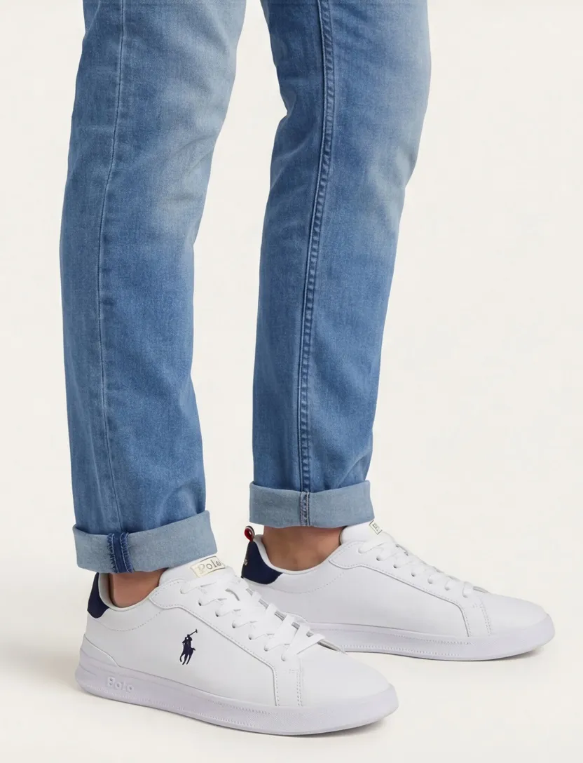 Polo Ralph Lauren sneakers effen leer wit