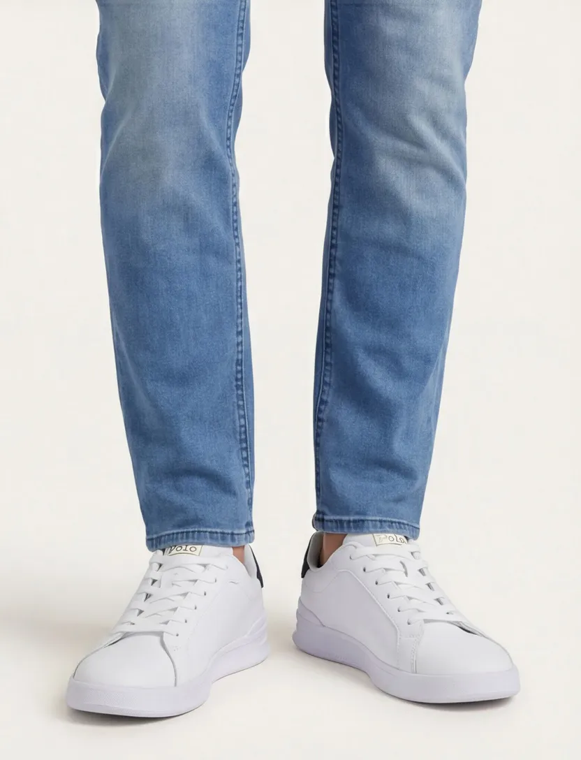Polo Ralph Lauren sneakers effen leer wit