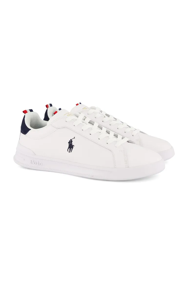 sneakers Polo Ralph Lauren effen leer beige