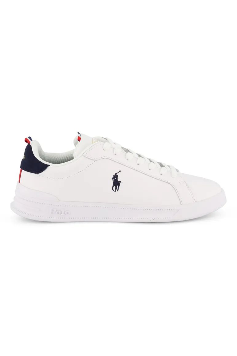 sneakers Polo Ralph Lauren effen leer beige