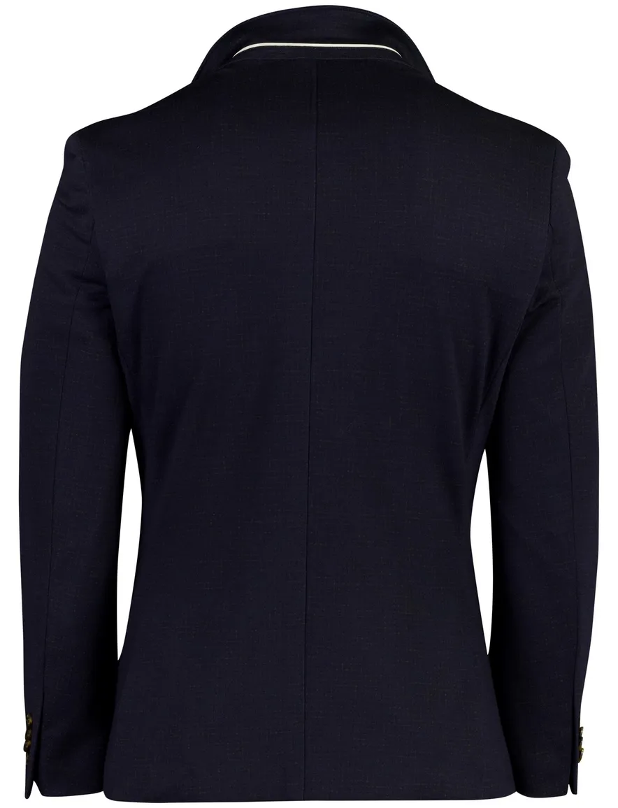 Born With Appetite geruite blazer donkerblauw