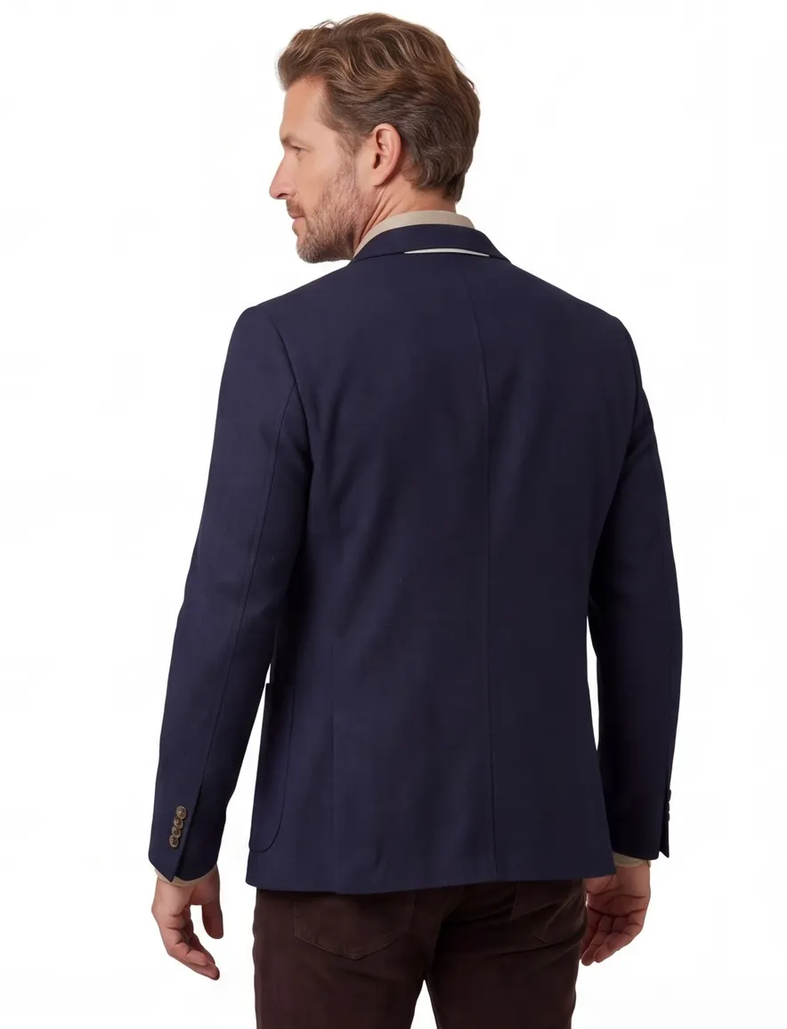 Born With Appetite geruite blazer donkerblauw