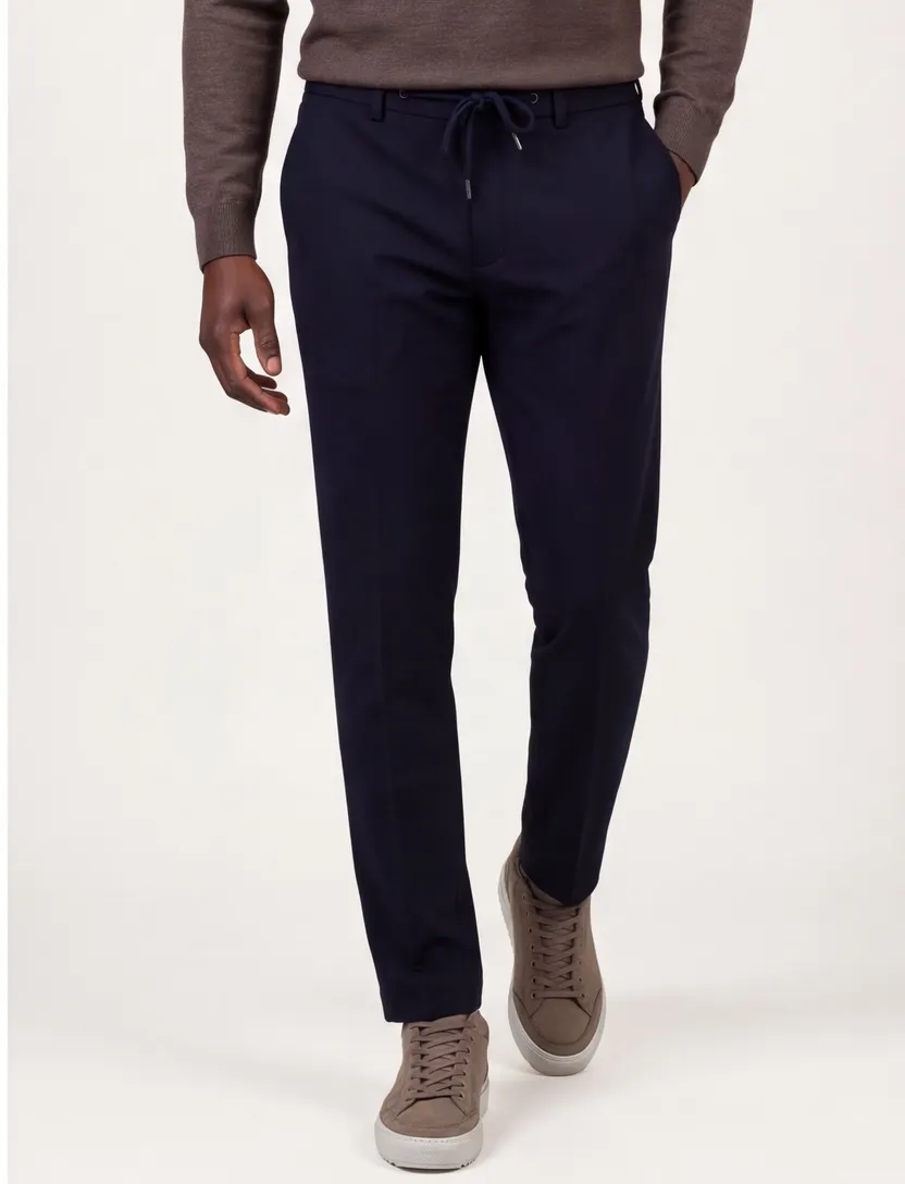 Broek Born With Appetite donkerblauw