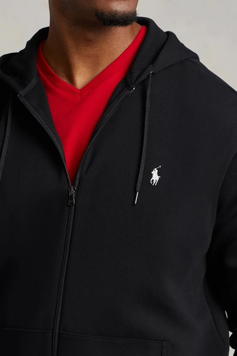 Big & Tall Polo Ralph Lauren vest zwart effen