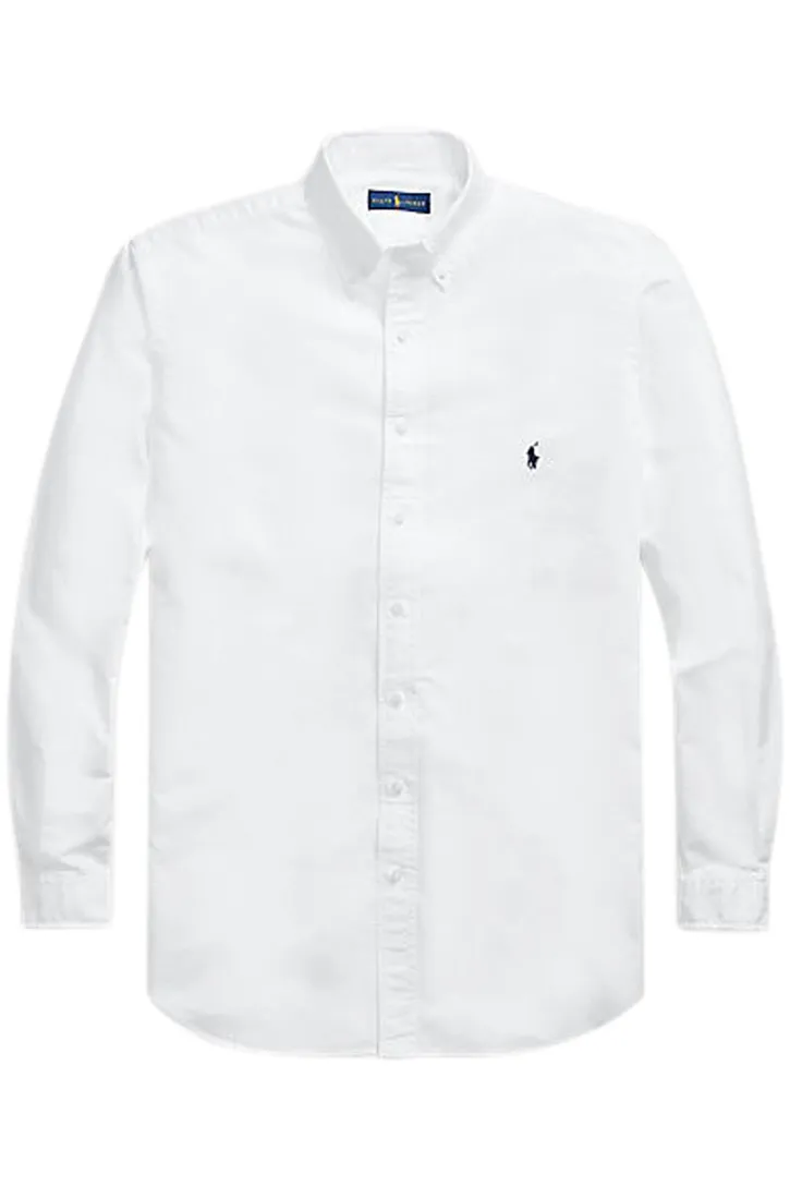 Big & Tall Polo Ralph Lauren casual overhemd normale fit wit