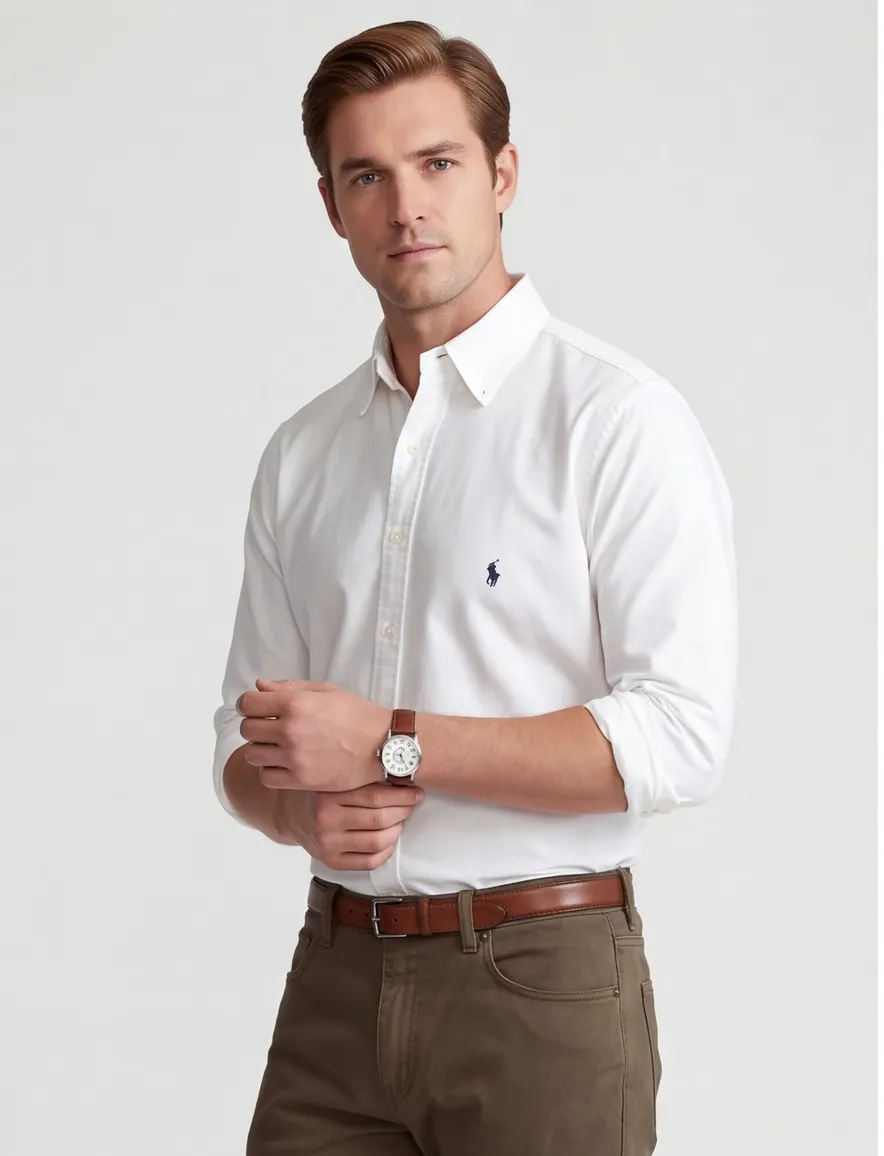 Polo Ralph Lauren Big & Tall overhemd wit button-down