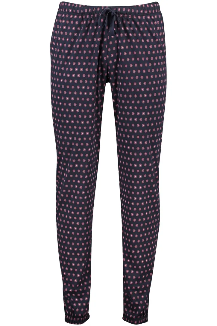 Schiesser pyjamabroek geprint 100% katoen blauw