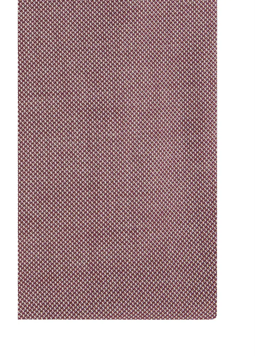Seidensticker overhemd Shaped bordeaux geprint wide spread boord
