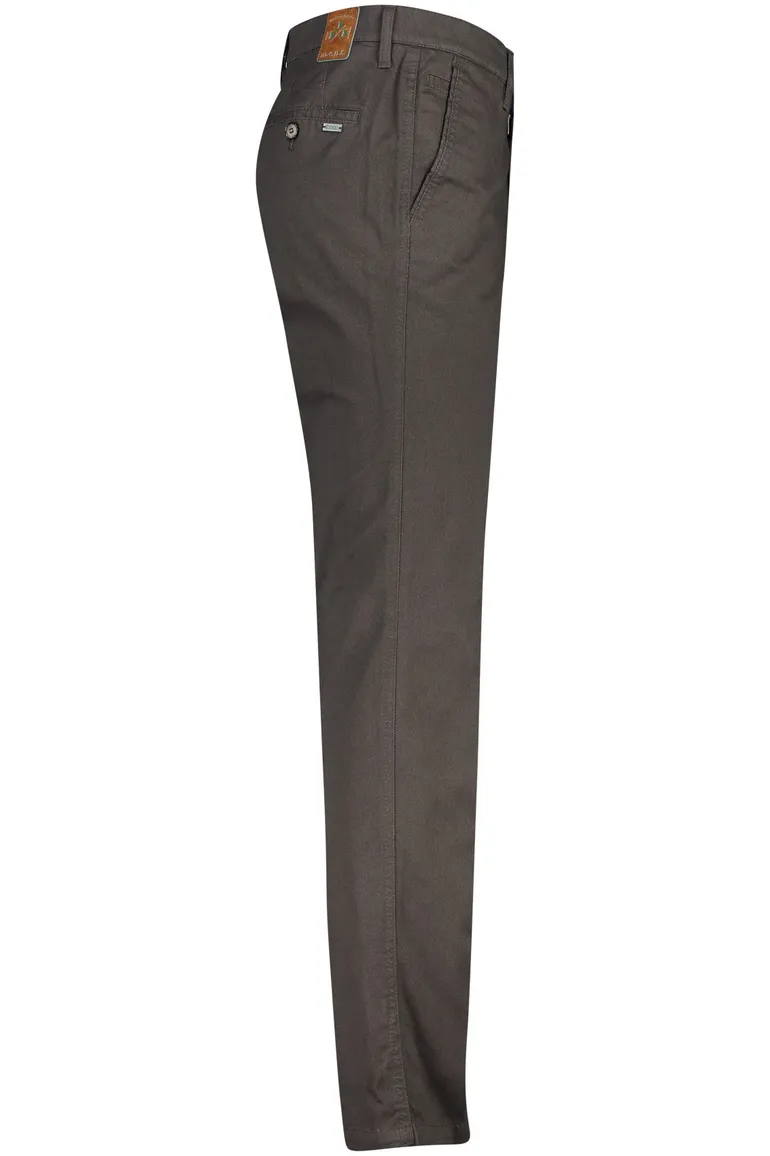 M.E.N.S. katoenen broek Madison bruin effen katoen
