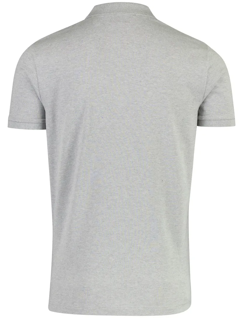 Poloshirt Gant grijs v-hals korte mouw