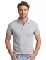 Gant poloshirt v-hals pique grijs