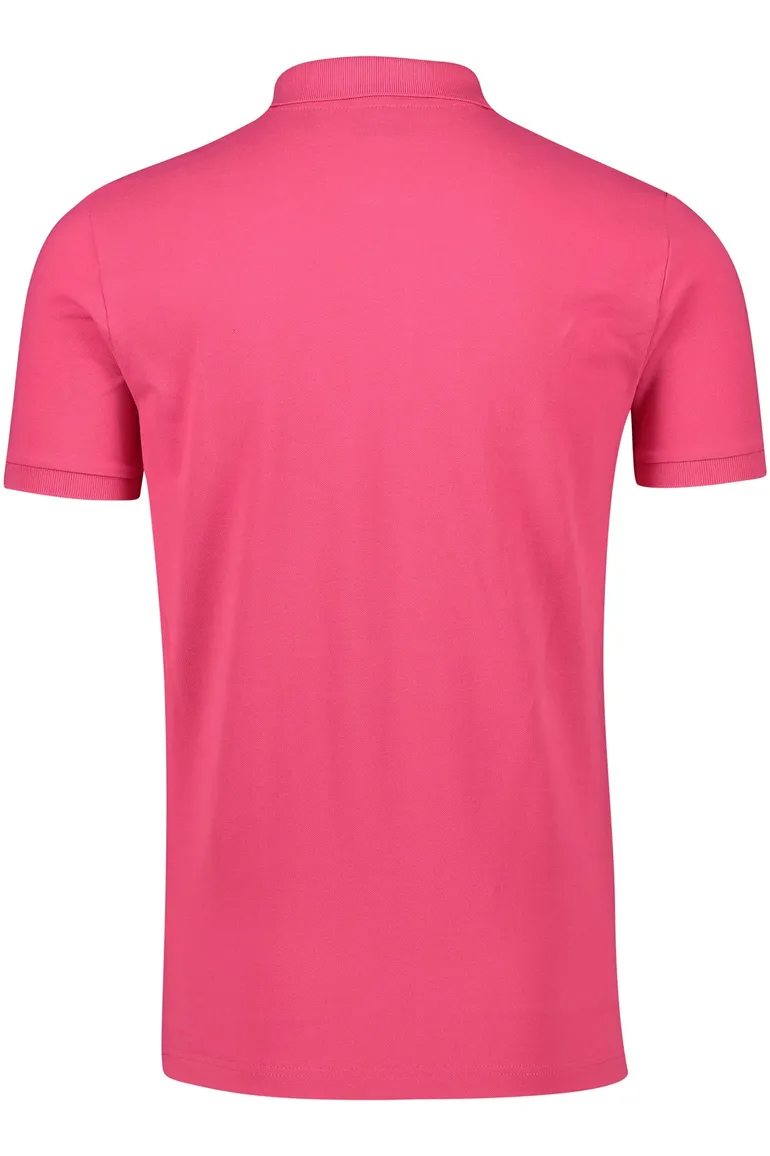 Gant polo wijde fit roze effen 100% katoen
