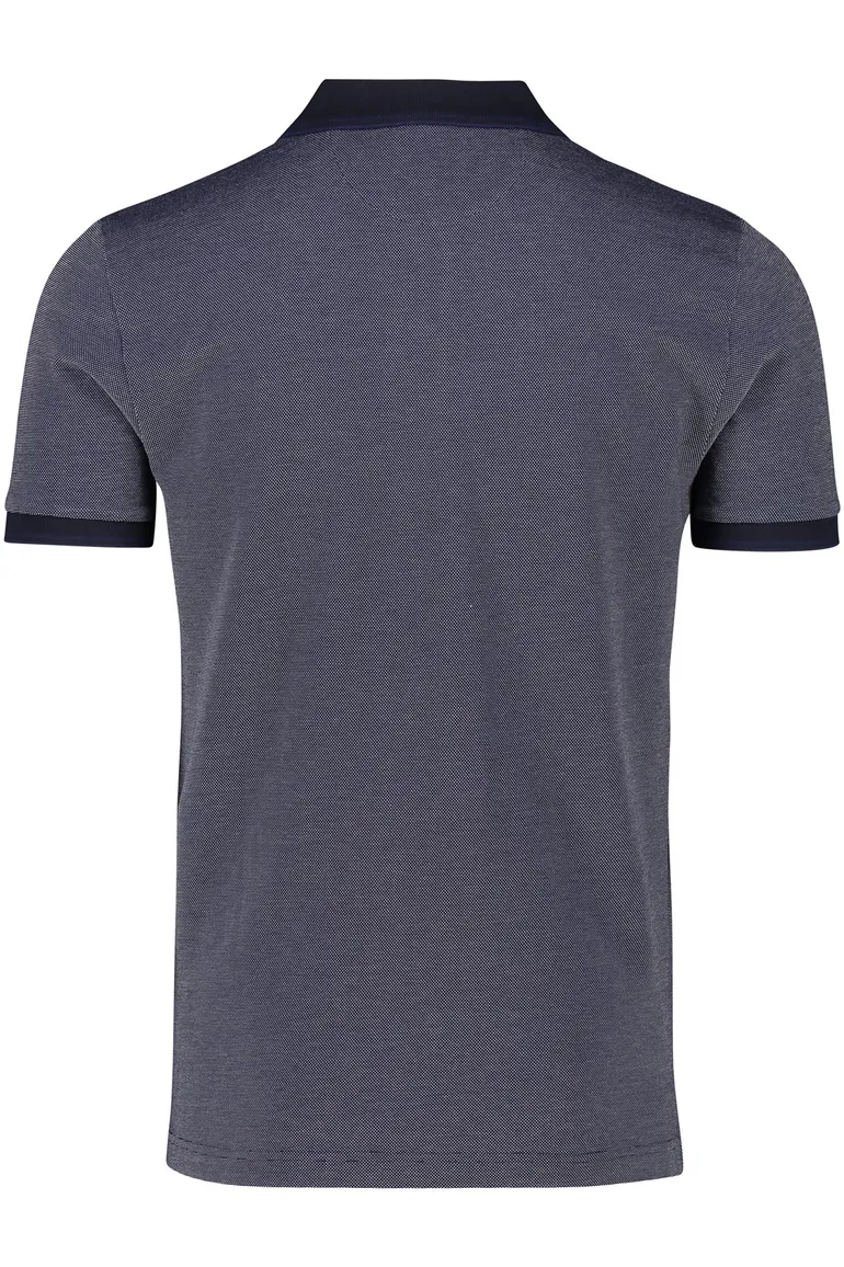 polo Gant donkerblauw effen katoen normale fit