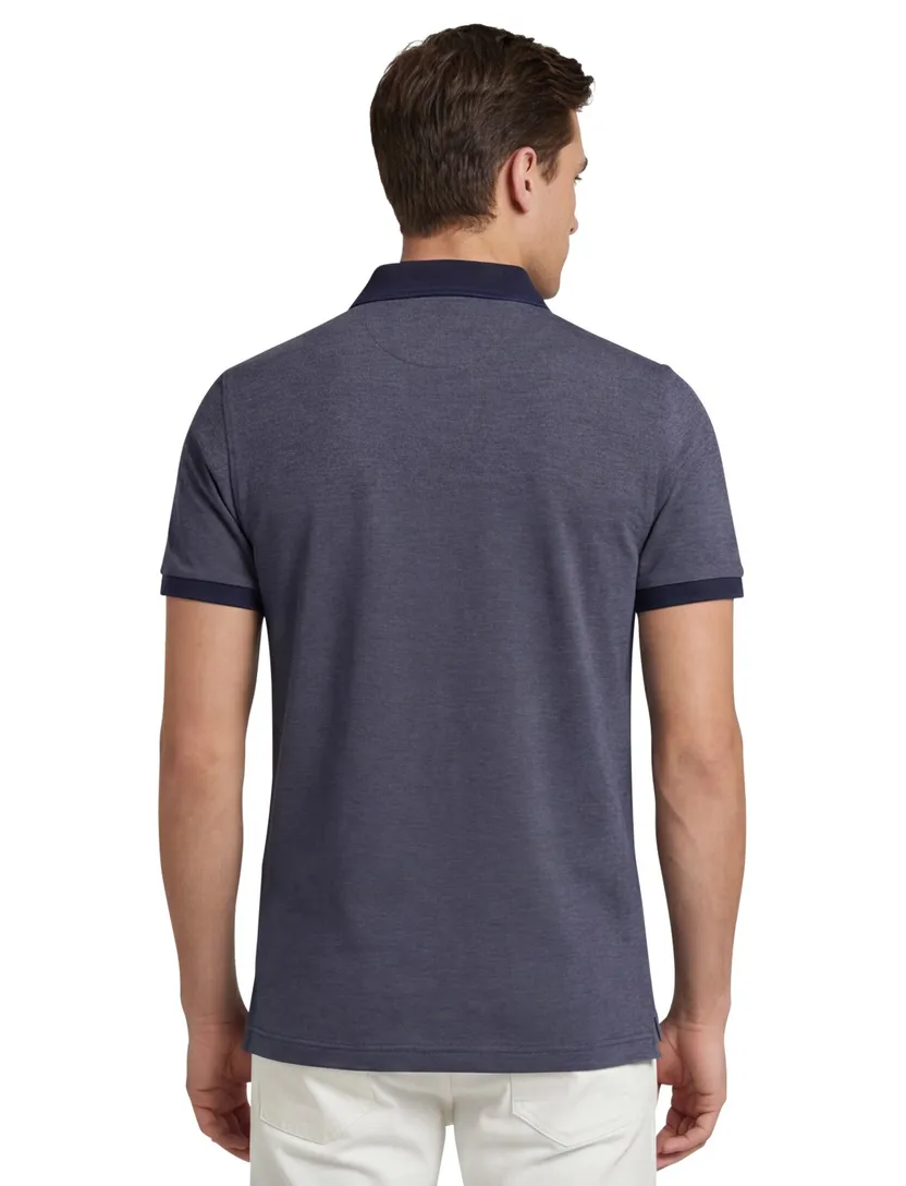 Gant polo navy 2-knoops katoen normale fit
