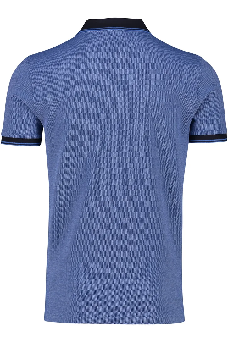 Gant polo 2-knoops normale fit blauw katoen