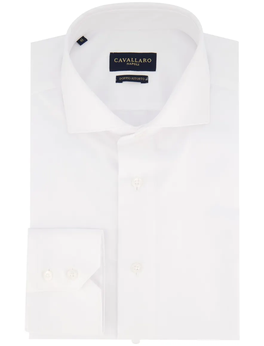 Cavallaro overhemd widespead spierwit slim fit