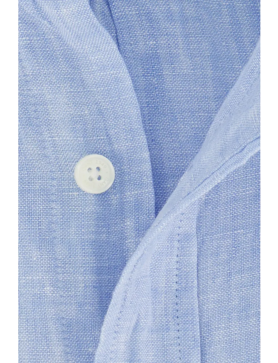 Gant overhemd blauw effen