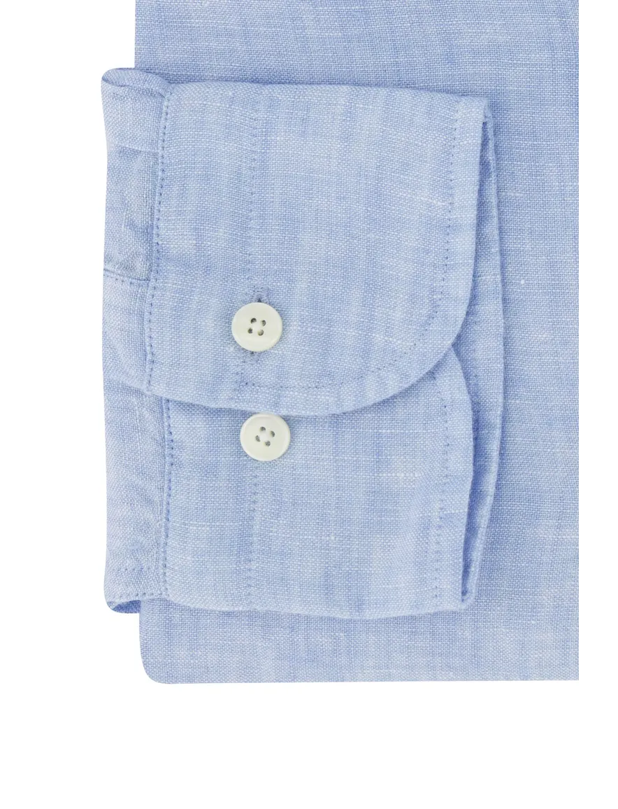Gant overhemd blauw effen
