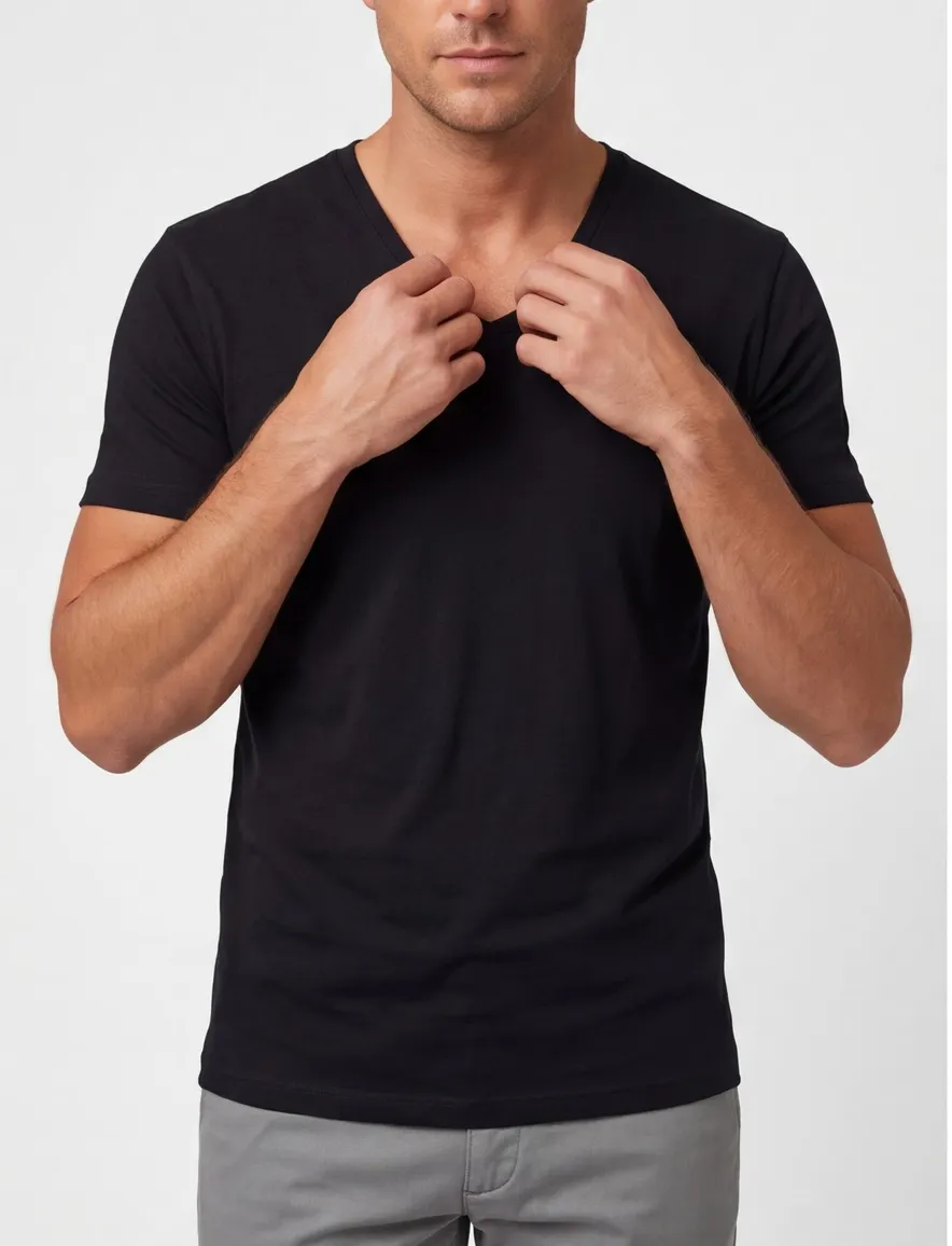 Slater extra lang t-shirt zwart two-pack
