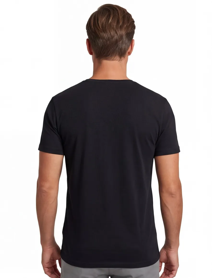 Slater extra lang t-shirt zwart two-pack