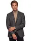 Dressler colbert antraciet geruit merinowol slim fit
