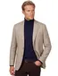 Dressler colbert beige geruit wol slim fit