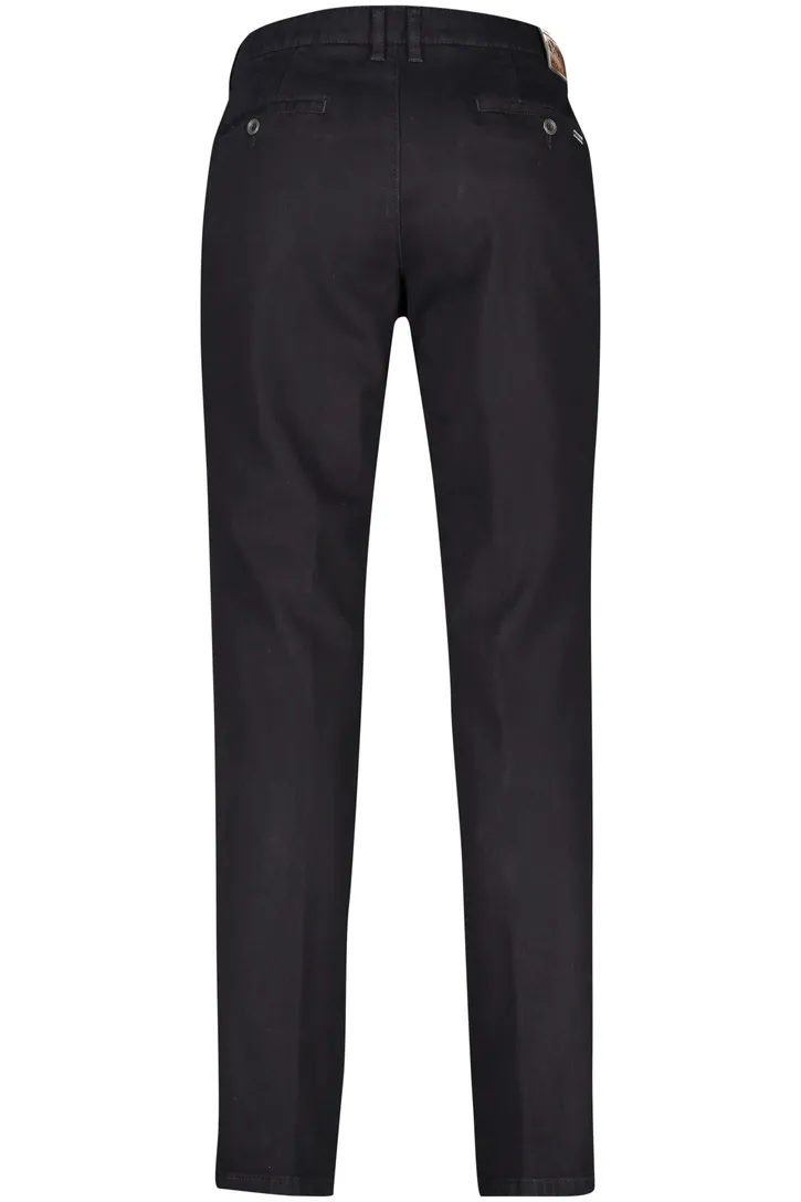 M.E.N.S. broek katoen Madison donkerblauw effen