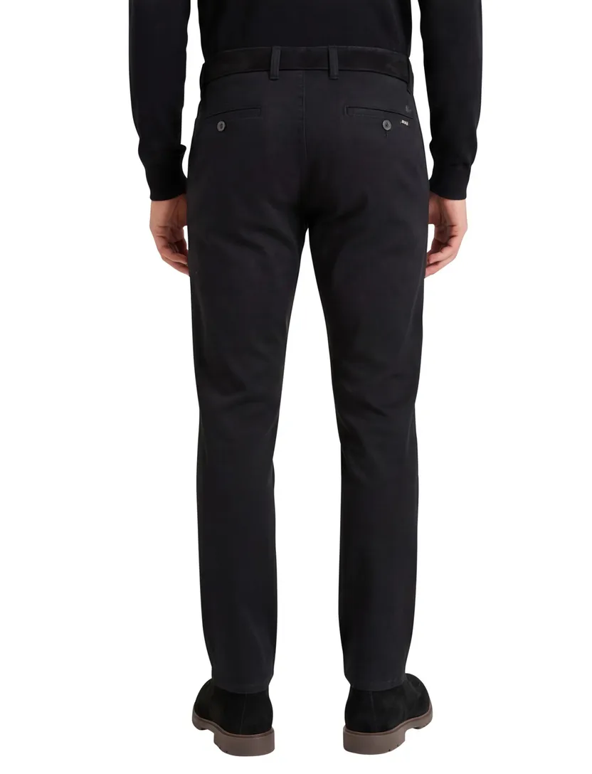 M.E.N.S. broek katoen Madison donkerblauw effen