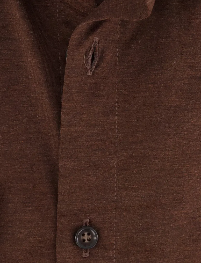Overhemd Olymp bruin casual
