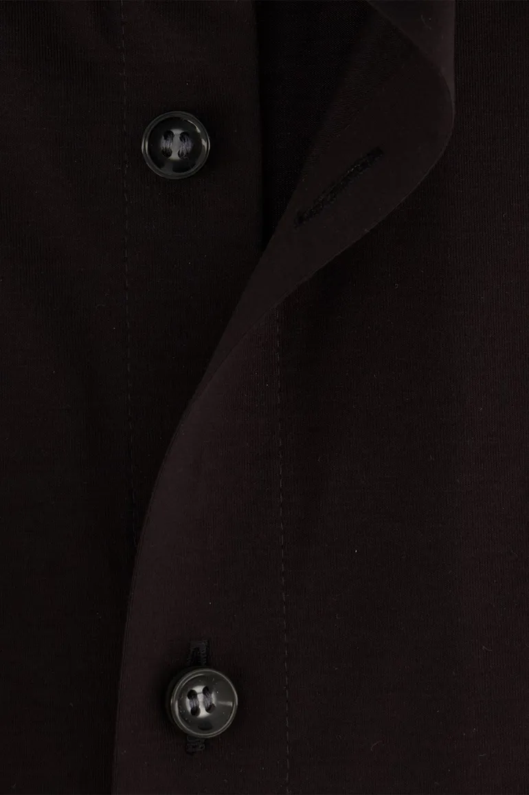 Olymp overhemd extra slim fit effen zwart katoen