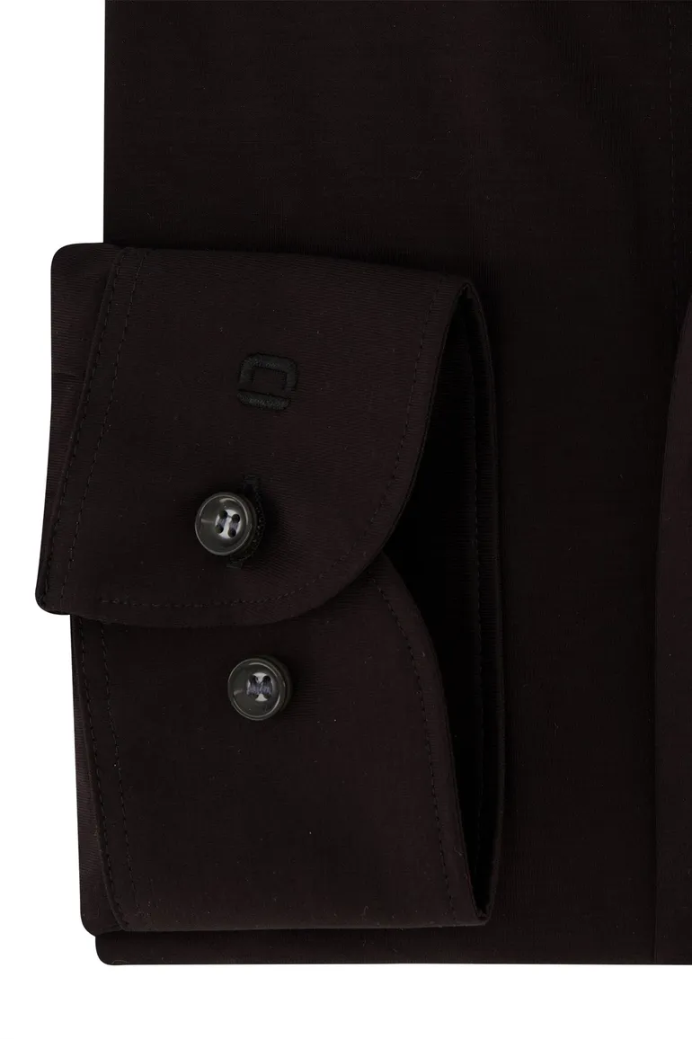Olymp overhemd extra slim fit effen zwart katoen