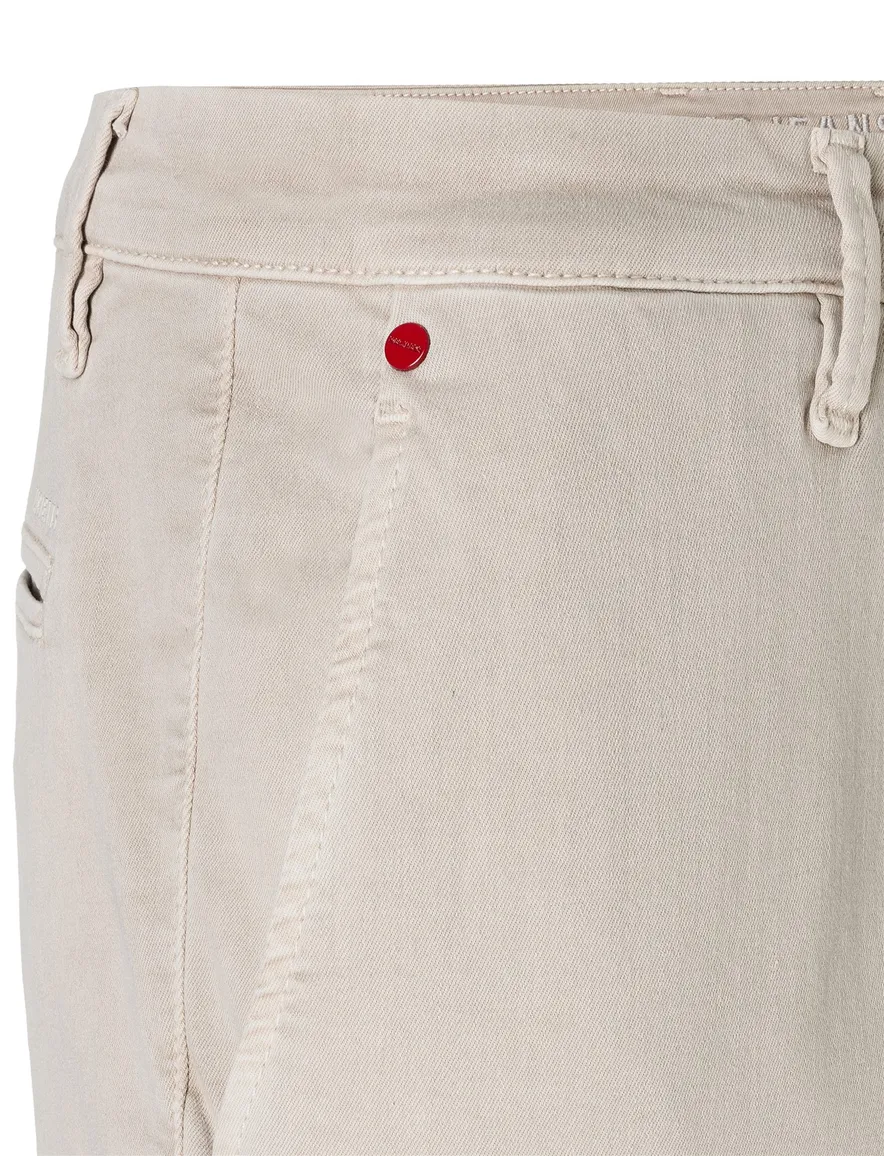 Mac Pantalon chino beige effen normale fit
