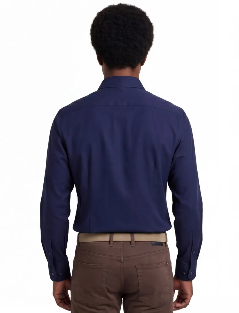Navy Olymp business overhemd extra slim fit katoen