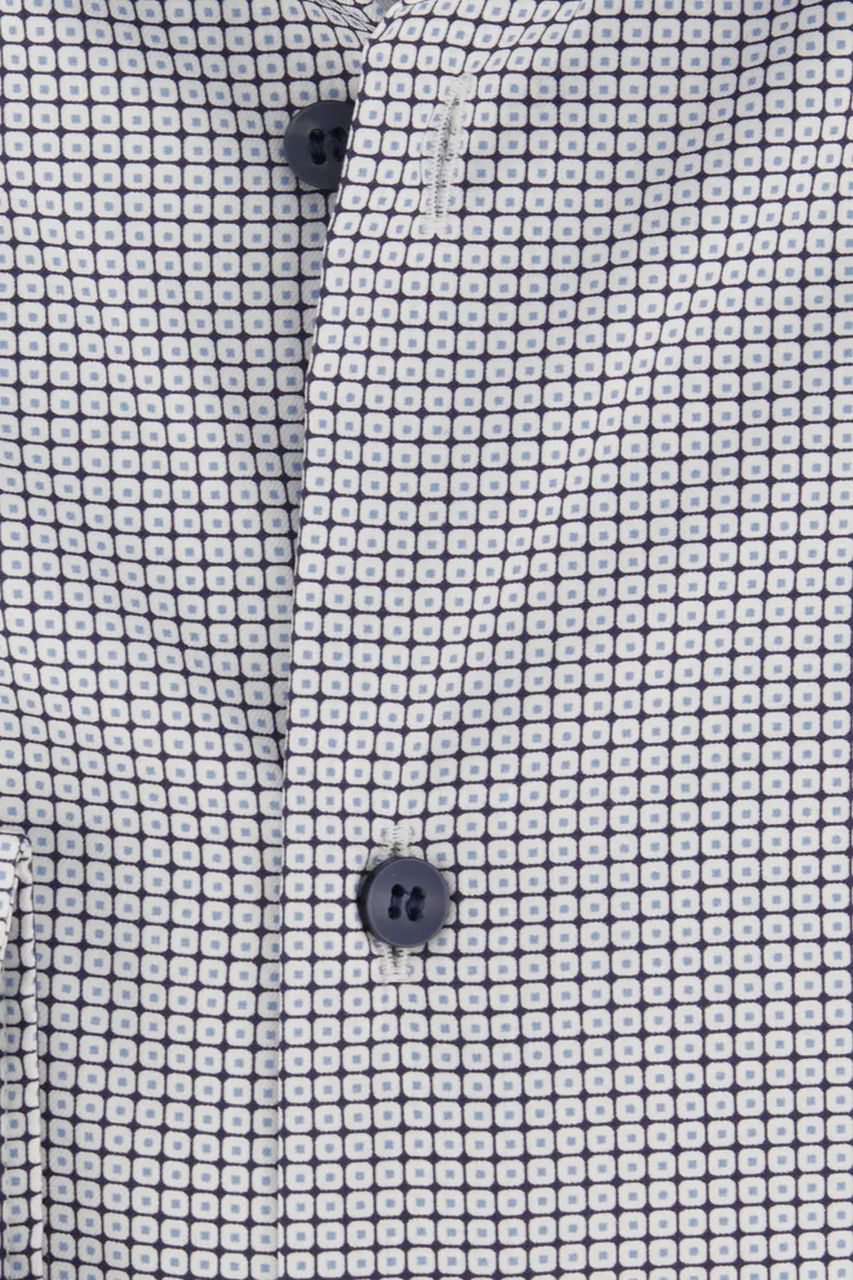 business overhemd Olymp Level Five wit geprint extra slim fit