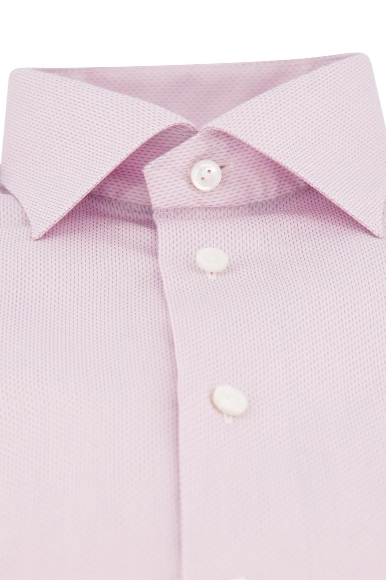 Eton Contemporary business overhemd roze effen katoen
