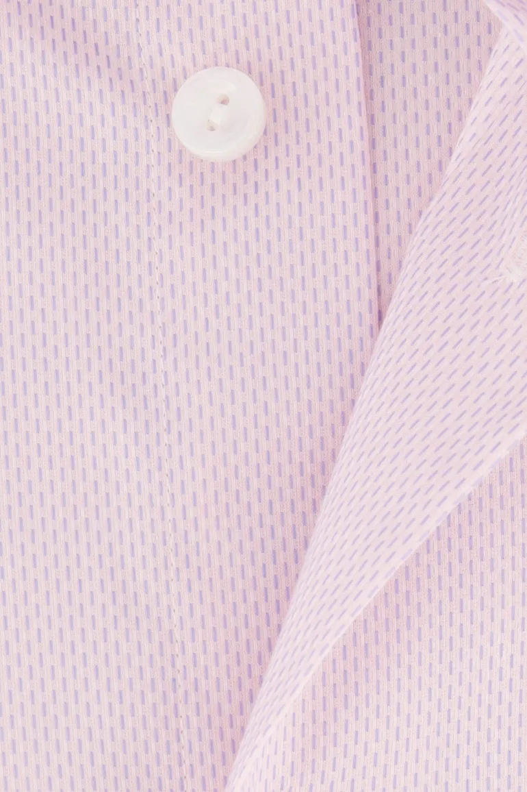 Eton Contemporary business overhemd roze effen katoen