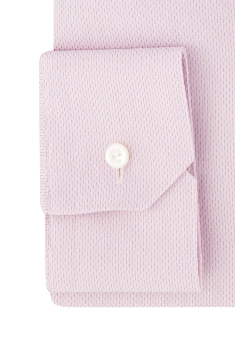 Eton Contemporary business overhemd roze effen katoen