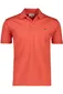 polo Lacoste oranje effen katoen wijde fit