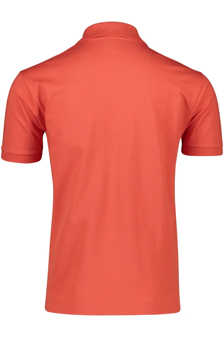 Lacoste polo oranje effen katoen Classic Fit