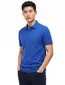 polo Lacoste blauw effen katoen normale fit